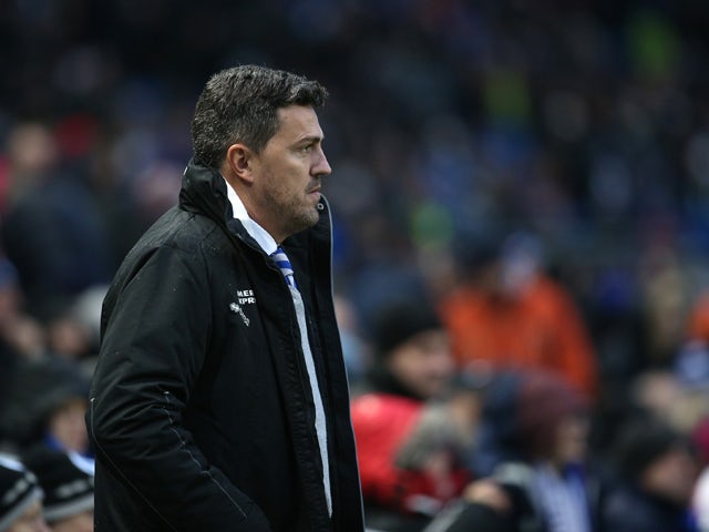 Brighton manager Oscar Garcia during the Sky Bet Championship match between Brighton & Hove Albion and AFC Bournemouh at The Amex Stadium on January 01, 2014