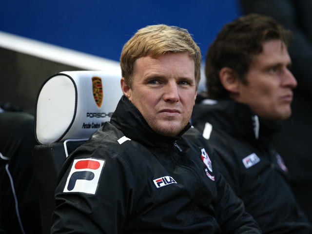 Bournemouth manager Eddie Howe during the Sky Bet Championship match between Brighton & Hove Albion and AFC Bournemouh at The Amex Stadium on January 01, 2014