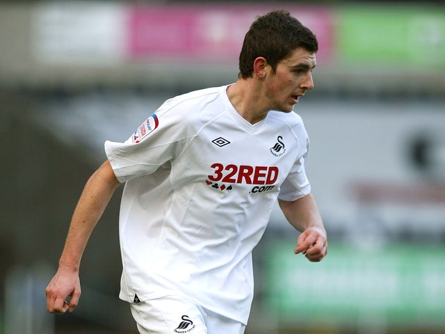 Daniel Alfei of Swansea City in action during the FA Cup 4th Round match between Swansea City and Leyton Orient at Liberty Stadium on January 29, 2011