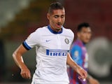 Ishak Belfodil of Inter during the Serie A match between Calcio Catania and FC Internazionale Milano at Stadio Angelo Massimino on September 1, 2013