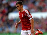 Nottingham Forest's Jamie Paterson in action against Hartlepool during their League Cup match on August 6, 2013