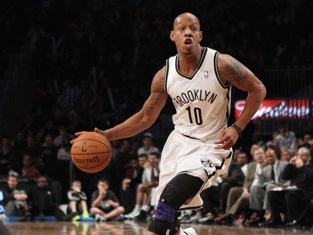 Keith Bogans #10 of the Brooklyn Nets dribbles the ball against the Philadelphia 76ers at Barclays Center on December 23, 2012