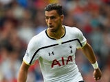 Nacer Chadli in action for Tottenham Hotspur on August 31, 2014