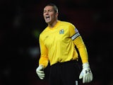 Blackburn's Paul Robinson in action against Cardiff during their Championship match on December 7, 2012