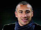 Henrik Larsson prior to kick-off during the Champions League match between Celtic and Barcelona on February 12, 2013