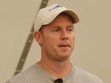 General manager Jeff Ireland of the Miami Dolphins watches players during the rookie camp on May 3, 2013