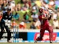 Kirk Edwards of the West Indies bats during game five of the One Day International Series between New Zealand and the West Indies at Seddon Park on January 8, 2014