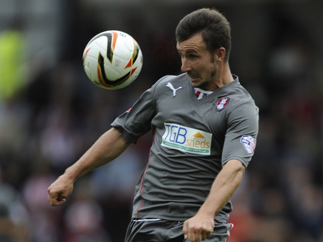 Matt Tubbs of Rotherham United in action during the Sky Bet League One match between Brentford and Rotherham United at Griffin Park, on October 05, 2013