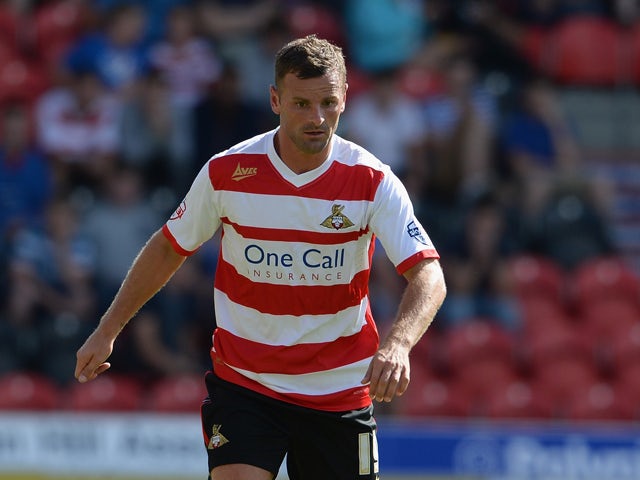 Richie Wellens of Doncaster during the Sky Bet Championship match between Doncaster Rovers and Blackpool at Keepmoat Stadium on August 03, 2013