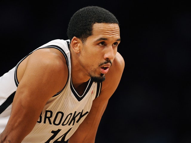 Shaun Livingston #14 of the Brooklyn Nets looks on during the second half against the Denver Nuggets at Barclays Center on December 3, 2013
