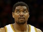 Andrew Bynum of the Cleveland Cavaliers looks on during the game against the Atlanta Hawks at Quicken Loans Arena on December 26, 2013