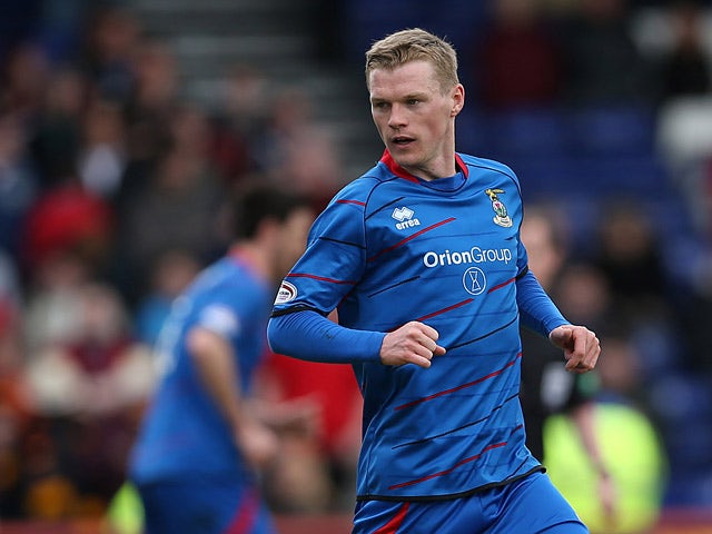 Inverness' Billy McKay in action against Motherwell during their Scottish Premier League match on May 4, 2013