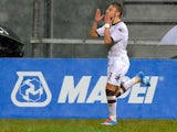 Torino's Ciro Immobile celebrates after scoring the opening goal against Sassuolo during their Serie A match on January 19, 2014
