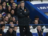 Man United manager David Moyes on the touchline during his team's Premier League match against Chelsea on January 19, 2014