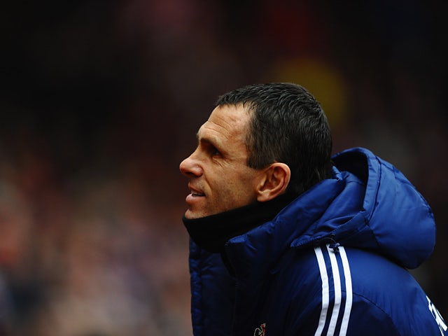 Sunderland manager Gus Poyet during the match against Southampton on January 18, 2014