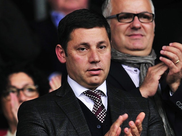 Southampton chairman Nicola Cortese watches on from the stands during a Premier League game on October 6, 2013