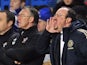 Chelsea's Spanish interim manager Rafael Benitez (R) gestures during the English Premier League football match between Chelsea and Southampton at Stamford Bridge in London, on January 16, 2013