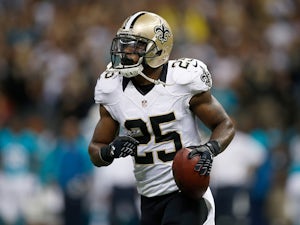 Rafael Bush #25 of the New Orleans Saints in action against Miami Dolphins on September 30, 2013