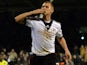 Fulham's Steve Sidwell celebrates after scoring his team's third goal against Norwich during their FA Cup third round replay match on January 14, 2014