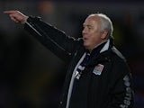 Northampton Town caretaker manager Andy King gives instructions during the Sky Bet League Two match against York City on January 11, 2014