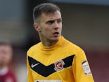 David Ball of Fleetwood Town in action during the npower League Two match between Northampton Town and Fleetwood Town at Sixfields Stadium on January 5, 2013