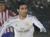 Jose Rodriguez of Real Madrid Castilla in action during the Segunda Division match against Sporting de Gijon on January 18, 2014