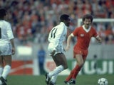 Laurie Cunningham in action for Real Madrid against Liverpool on May 27, 1981.