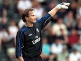 Mark Bosnich in action for Chelsea on July 28, 2001.