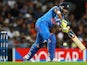 Ravindra Jadeja of India bats during the One Day International match between New Zealand and India at Eden Park on January 25, 2014