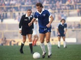 Ray Wilkins in action for Chelsea on January 01, 1975.