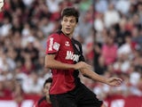 Santiago Vergini vies for the ball during their Copa Libertadores 2013 Group 7 match on March 5, 2013