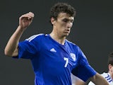Finland's Alexey Eremenko in action against Israel during an international friendly match on February 6, 2013