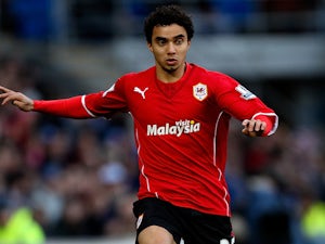 Fabio da Silva of Cardiff in action during the Barclays Premier League match between Cardiff City and Norwich City at Cardiff City Stadium on February 1, 2014 