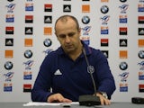 France's rugby union national team head coach, Philippe Saint-Andre, gives a press conference to announce the team for the 6 nations rugby union match between France and England, on January 30, 2014