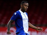 Birmingham's Kyle Bartley in action against Swindon during a friendly match on July 18, 2013