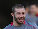Wales player Leigh Halfpenny raises a smile during training ahead of the start of the RBS Six Nations on January 28, 2014