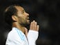 Marseille's Tunisian forward Saber Khalifa reacts after missing a goal during the French L1 football match Olympique of Marseille (OM) versus Nantes at the Velodrome stadium in Marseille, southern France, on December 6, 2013