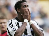 Patrick Kluivert in action for Newcastle United on September 09, 2004.