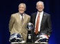 Head coach Pete Carroll of the Seattle Seahawks and opposite number John Fox of the Denver Broncos attend a Super Bowl XLVIII head coach joint press conference at the Rose Theater on Friday night