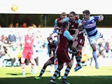 Kevin Doyle of Queens Park Rangers scores during the Sky Bet Championship match between Queens Park Rangers and Burnley at Loftus Road on February 1, 2014