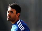Ravi Bopara of England looks on during nets practice session at Ageas Bowl on August 28, 2013