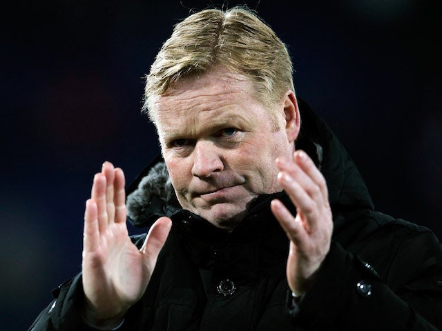 Feyenoord Manager, Ronald Koeman thanks the fans after victory in the Eredivisie match between Feyenoord and VVV Venlo at De Kuip on April 5, 2013