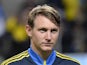 Sweden's midfielder Kim Kallstrom looks on prior to the FIFA 2014 World Cup group C qualifying football match Sweden vs Germany on October 15, 2013