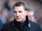 Brendan Rodgers the Liverpool manager looks on prior to kickoff during the Barclays Premier League match between West Bromwich Albion and Liverpool at The Hawthorns on February 2, 2014 