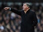 Sam Allardyce manager of West Ham United signals during the Barclays Premier League match between West Ham United and Swansea City at Boleyn Ground on February 1, 2014