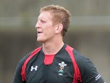 Bradley Davies of Wales and team mates are dejected after losing the international friendly between Japan and Wales at Prince Chichibu Stadium on June 15, 2013