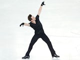 Figure skater Brian Joubert of France practices ahead of the Sochi 2014 Winter Olympics at the Iceberg Skating Palace on February 5, 2014