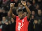 Lille's Divock Origi celebrates after scoring the opening goal against Sochaux during their Ligue 1 match on February 8, 2014