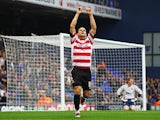 Billy Sharp of Doncaster celebrates his goal during the npower Championship match between Ipswich Town and Doncaster Rovers at Portman Road on November 5, 2011