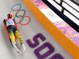 Germany's Felix Loch competes in the Men's Luge Singles Run during the Sochi Winter Olympics on February 8, 2014